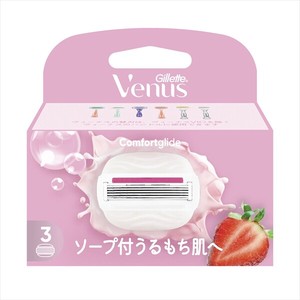 ヴィーナスうるもち肌イチゴ畑の香り替刃3B 【 女性用カミソリ 】