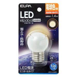 ELPA LED電球G40形E26 電球色 LDG1L-G-G251