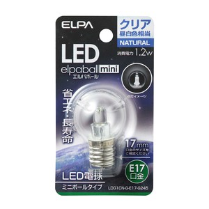 ELPA LED電球G30形E17 昼白色 屋内用 LDG1CN-G-E17-G245