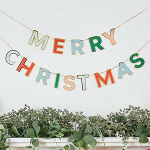 「クリスマス」フーティー バロー メリークリスマス バナー 2.5M【パーティー/中国製】
