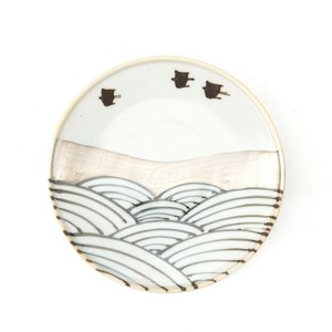 Imari ware Small Plate Presents Inbound Seigaiha Hand-Painted Made in Japan