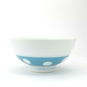 Rice Bowl Polka Dots Hand-Painted Made in Japan