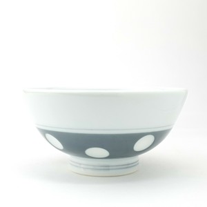 Rice Bowl Polka Dots Hand-Painted Made in Japan