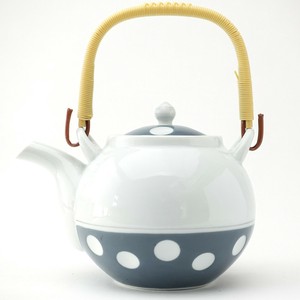 Japanese Teapot Polka Dots Hand-Painted Made in Japan