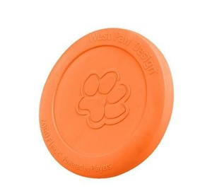 正規輸入品 ウエストポウ(West Paw) 犬用玩具 ゾゴフレックス ジスク S ZG030　オレンジ・TNG