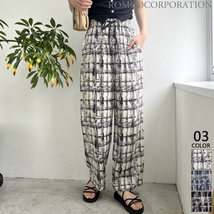 Pre-order Full-Length Pant Plaid Wide Pants 【2024NEWPRODUCT♪】