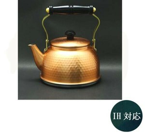 COPPER100　IH対応　鎚目入れケトル(木柄)　1.5L　IH-3519