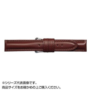MIMOSA(ミモザ) 時計バンド ATカーフ 19mm ブラウン (美錠:銀) CAT-C19
