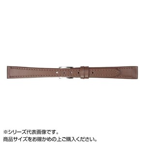 MIMOSA(ミモザ) 時計バンド Eカーフ 7mm ダークブラウン (美錠:銀) CE-B7