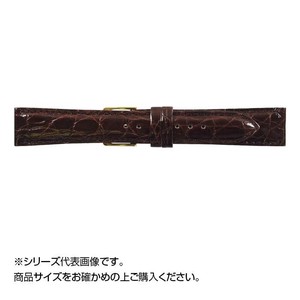 MIMOSA(ミモザ) 時計バンド DM腹ワニ 20mm ダークブラウン (美錠:金) WDM-B20