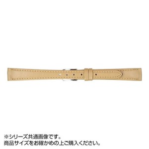 MIMOSA(ミモザ) 時計バンド Eカーフ 11mm キャメル (美錠:銀) CE-CM11