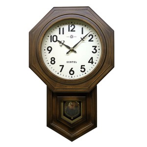 さんてる 日本製 ボンボン振り子時計(アラビア文字) SQ02-A 八角渦ボン時計