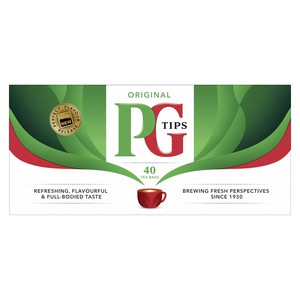 イギリス紅茶 PG Tips ピージーチップス ティーバッグ40P [正規輸入品]