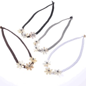 Shell Necklace/Pendant Necklace flower 2-pcs set