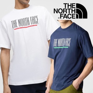 THE NORTH FACE メンズ 半袖 WHITE/NAVY ノースフェース