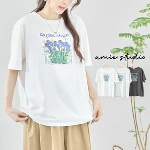 【2024新作】【M〜L】フラワープリントTシャツ(C31-1879) (5号店)FM5