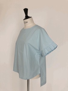 Button Shirt/Blouse Tuck Sleeves Cotton