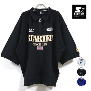 STARTER BLACK LABEL スターターブラックレーベル サークル 衿付き ハーフジップ Tシャツ 半袖 ST198