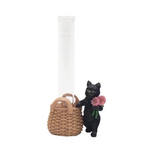 Object/Ornament Black-cat Animals Flower Vase