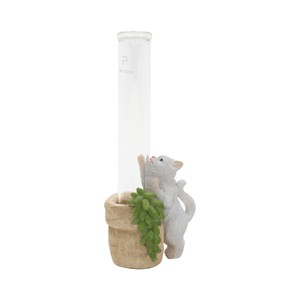 Object/Ornament Animals White-cat Flower Vase