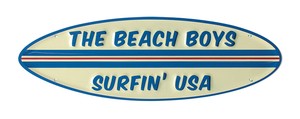 EMBOSS METAL SIGN SURFIN USA