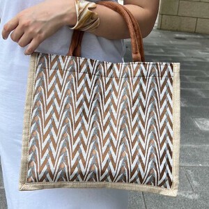 Tote Bag Herringbone Pattern