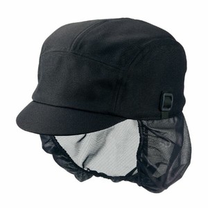 店舗スタッフ用帽子 キャップたれ付 兼用 黒 フリーサイズ 住商モンブラン