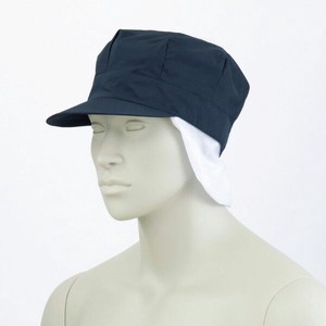 衛生用帽子 9-1069_F 天メッシュ八角帽子たれ付 兼用 ネイビー フリーサイズ 住商モンブラン