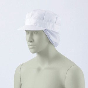 調理用帽子 9-809_F 八角帽子たれ付 兼用 白 フリーサイズ 住商モンブラン