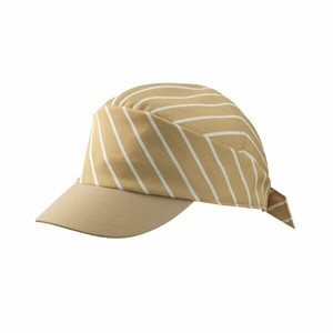 店舗スタッフ用帽子 9-1312_F キャップ 兼用 ベージュストライプ/ベージュ フリーサイズ