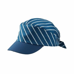 店舗スタッフ用帽子 9-1313_F キャップ 兼用 ブルーストライプ/ネイビー フリーサイズ