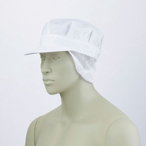 調理用帽子 9-623_L 八角帽子たれ付 兼用 白 L 住商モンブラン