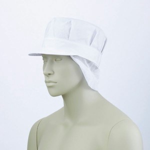 調理用帽子 9-628_L 八角帽子たれ付 兼用 白 L 住商モンブラン