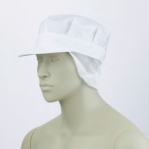 調理用帽子 9-806_3L 八角帽子たれ付 兼用 白 3L 住商モンブラン