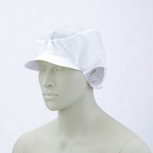衛生用帽子 EC-2_LL エレクトレット帽(20枚入) 白 LL 住商モンブラン