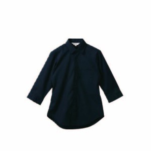 ストレッチシャツ 七分袖シャツ(ブラック)3L サンユニフォーム