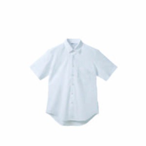 ストレッチシャツ 半袖シャツ(ホワイト)L サンユニフォーム