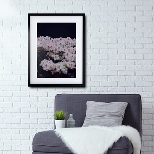【アートポスター】写真 日本 花 アザレア ツツジ 風景景色 photo japan flower A4サイズ 額縁