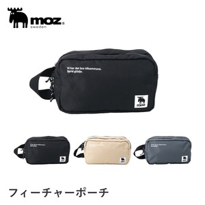 【ポーチ】 フィーチャー 化粧ポーチ ガジェットポーチ 小物入れ 北欧 無地 おしゃれ moz モズ