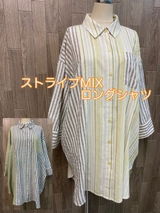 Button Shirt/Blouse Stripe M