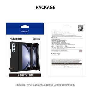 ペンホルダー付き Nukin P for Galaxy Z Fold 5 ブラック AR25263GZFD5