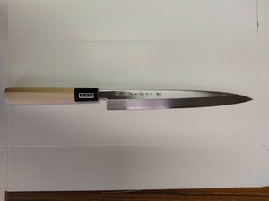 日本製　堺の包丁　堺一文字吉国作 白二鋼 柳刃　包丁270mm