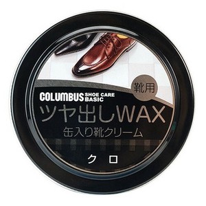 コロンブス コロンブスベーシック ツヤ出しWAX 缶入り油性靴クリーム クロ