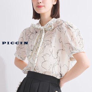 Button Shirt/Blouse Pudding Bird 2024 Spring/Summer