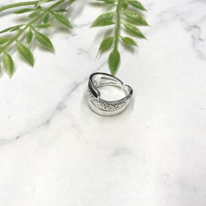 Rhinestone Ring sliver Bijoux Rings black