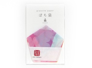 【エシカルコレクション】グラシンペーパーぽち袋　奏【五角形】エシカル　日本製