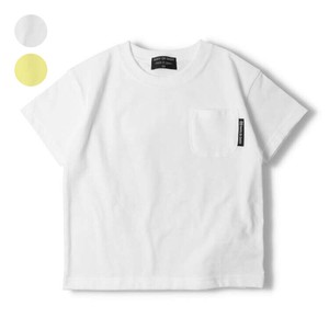 バックプリント半袖Tシャツ   V32816   日本製、前身無地、胸ポケット、バックプリント