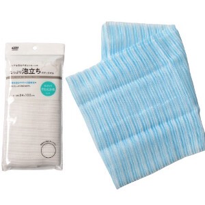 Bath Towel/Sponge Assortment Soft 24 x 100cm 2-colors