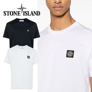 STONE ISLAND メンズ 半袖 CHARCOAL/WHITE ストーンアイランド