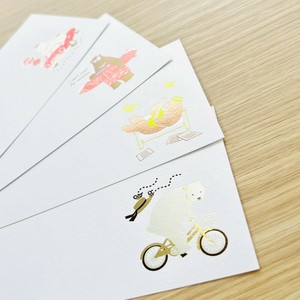 Postcard Foil Stamping Set Bear Made in Japan